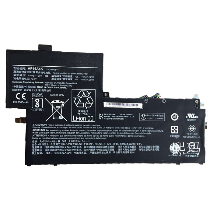 Oem Replacement laptop battery acer  for KT.00304.007 