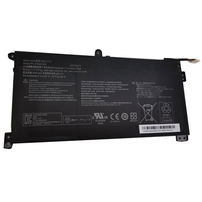 Oem Replacement laptop battery for SIMPLO 916QA108H Oem Replacement laptop battery SIMPLO for 916QA108H