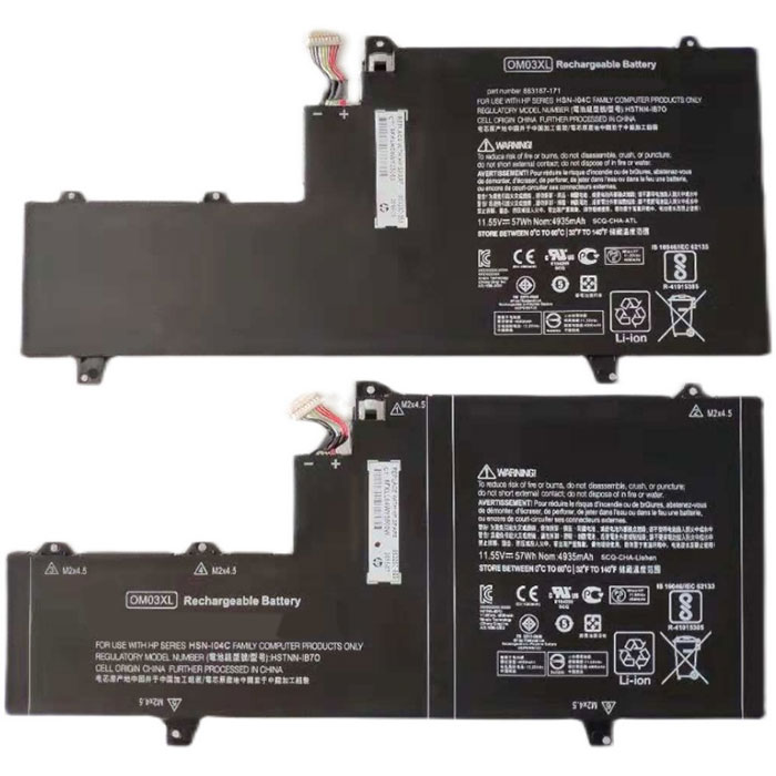 Oem Replacement laptop battery hp  for HSTNN-IB7O 