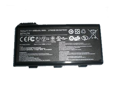 Oem Replacement laptop battery MSI  for BTY-L74 