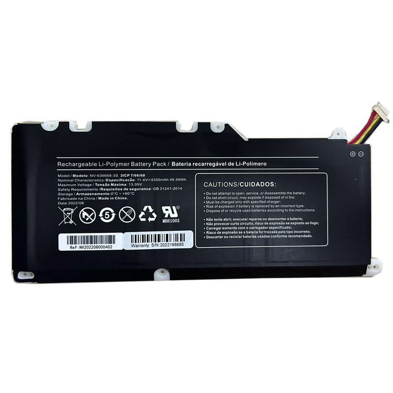 Oem Replacement laptop battery Positivo  for NV-636668-3S 