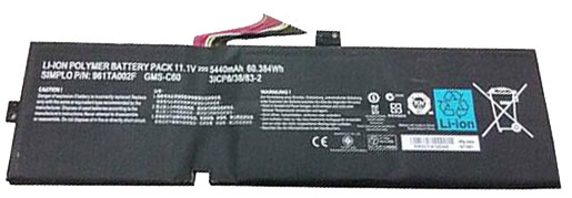 Oem Replacement laptop battery for RAZER GMS-C60 Oem Replacement laptop battery RAZER for GMS-C60